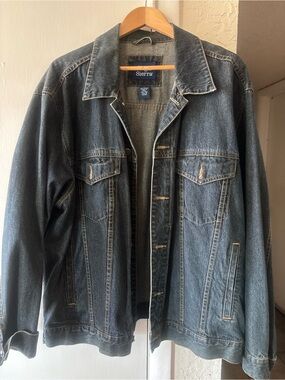 Serra Men's Dark Blue Denim Shirt Jacket